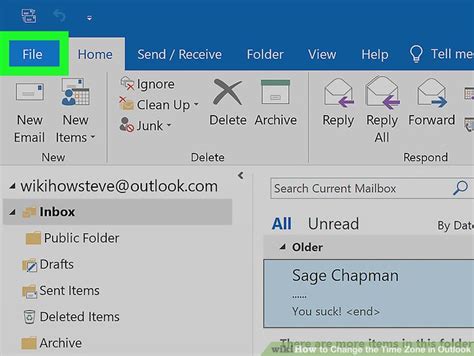 How to Change the Time Zone in Microsoft Outlook.